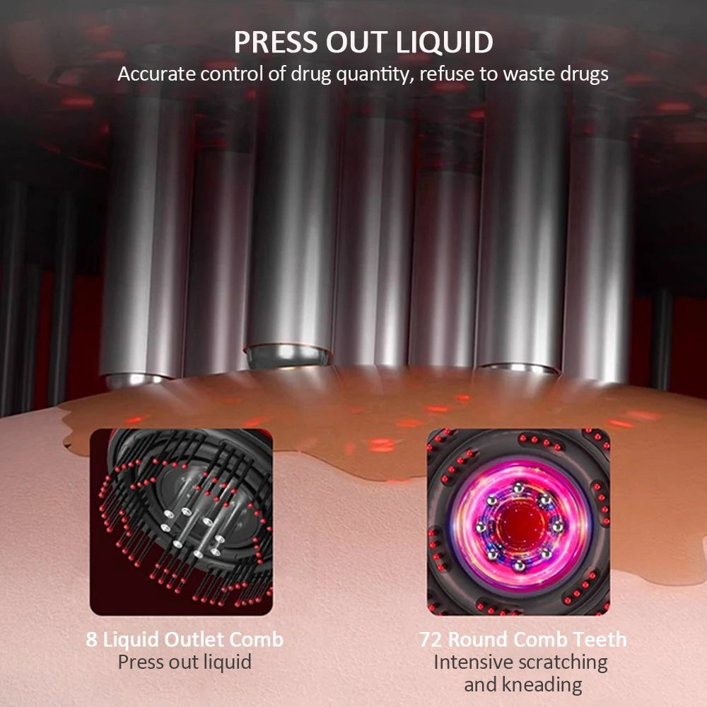 LuminaGrow™ Red Light Scalp Brush