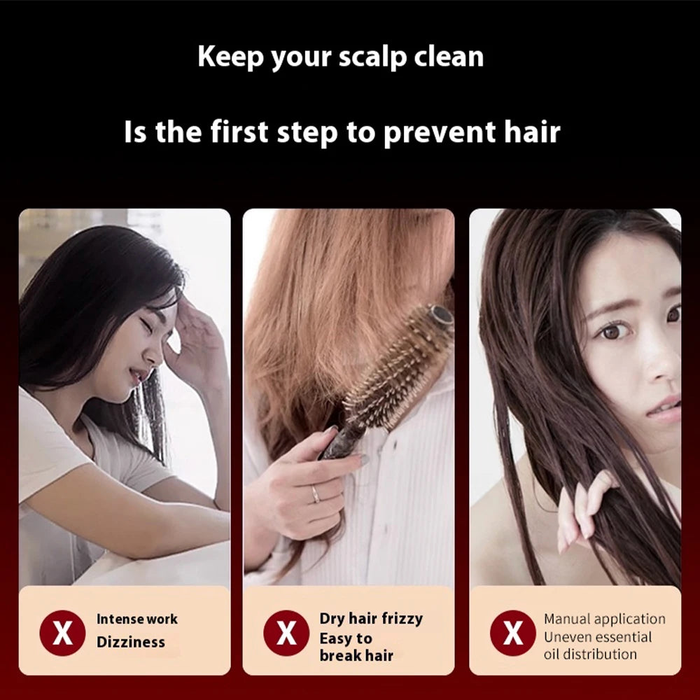 LuminaGrow™ Red Light Scalp Brush