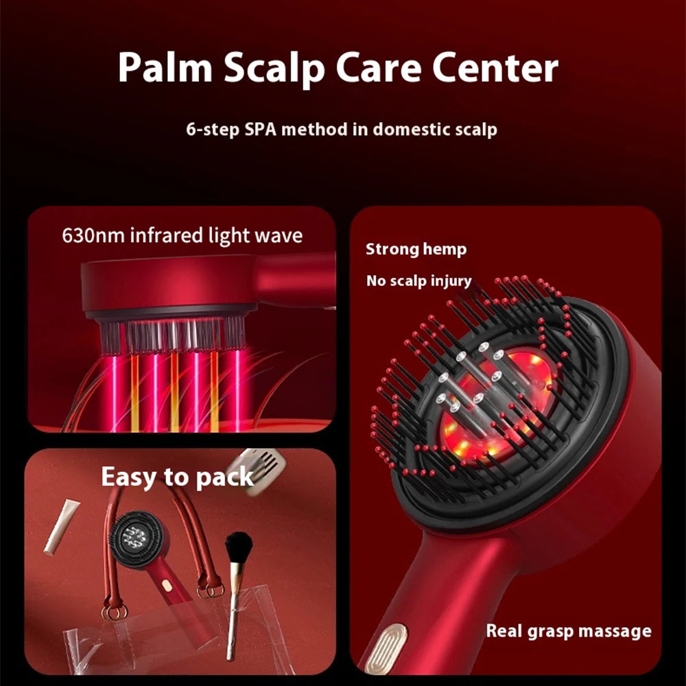 LuminaGrow™ Red Light Scalp Brush