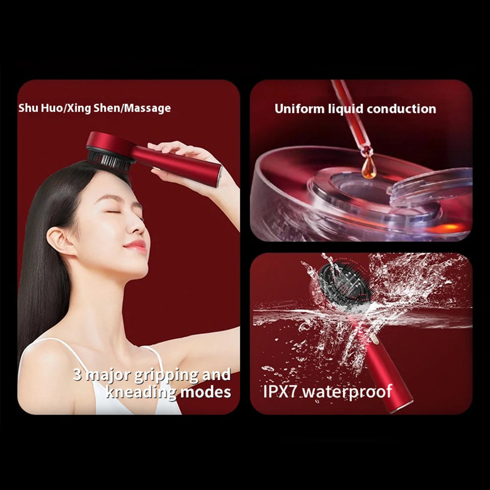 LuminaGrow™ Red Light Scalp Brush