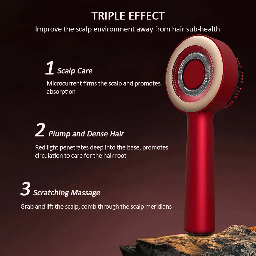 LuminaGrow™ Red Light Scalp Brush